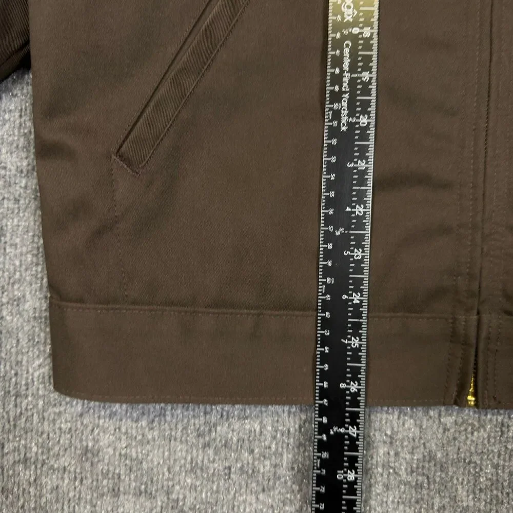 Dickies Mens Eisenhower Icons Work Jacket Small Brown Quilted Lined Workwear